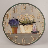 Nástenné hodiny HLC, Kvety 0934, 30cm Nástenné hodiny HLC, Kvety 0934, 30cm